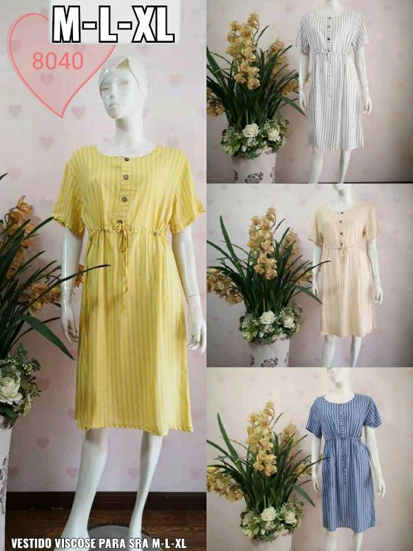 Vestido viscose 