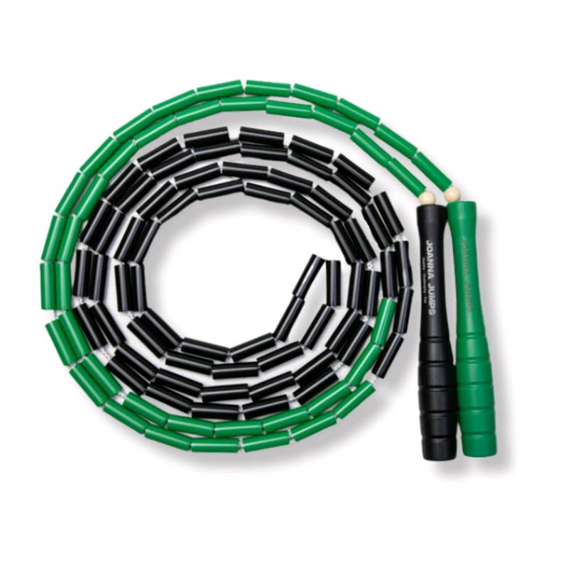 Cuerda Segmentada, Cuerda Segmentada Ajustable sin Enredos, Cuerda Flexible  de Plástico PP con Cuentas para Niños (Verde)