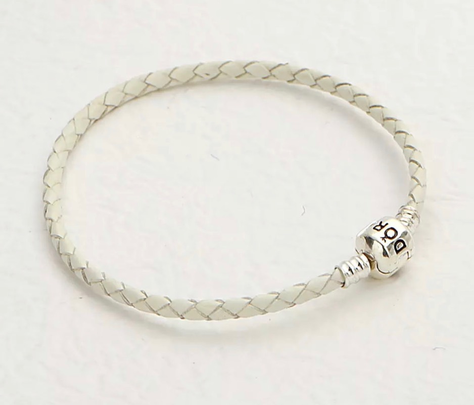 Pulsera cuero y plata 