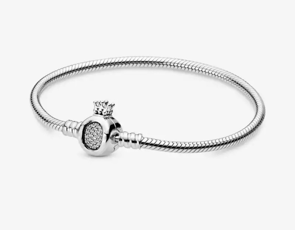 Pulsera tipo pandora plata 