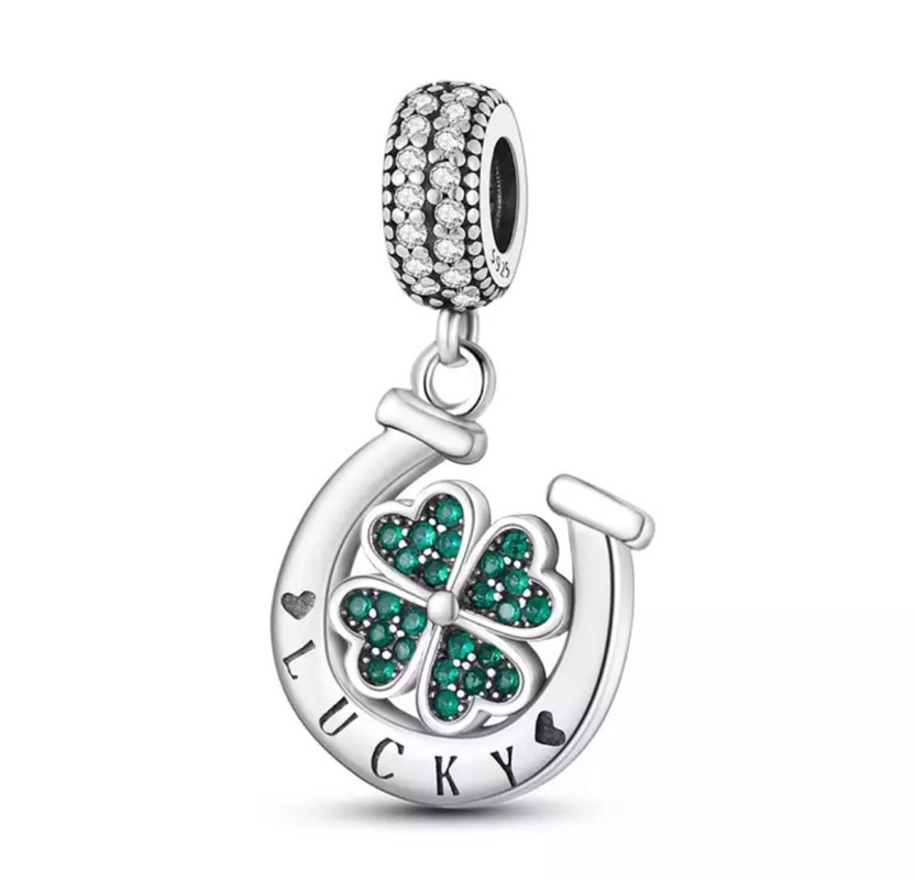 Charms herradura trebol