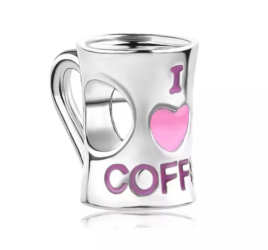 Charms coffe rosa 