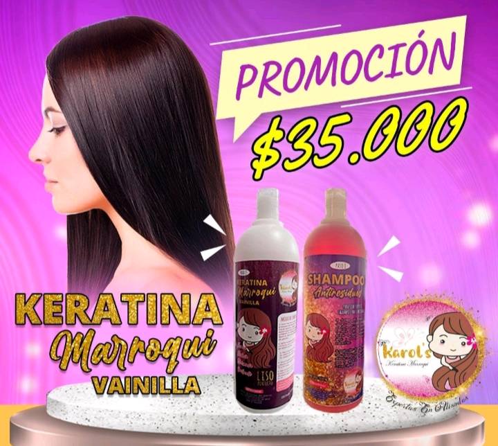 Promoción de keratina vainilla 
