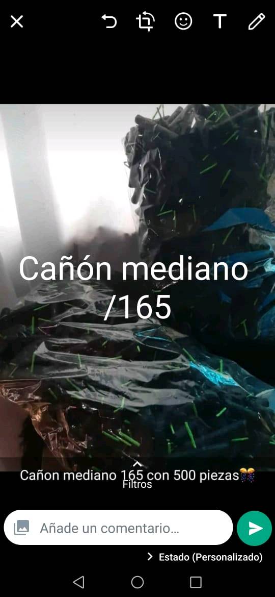 Cañón mediano y pulga