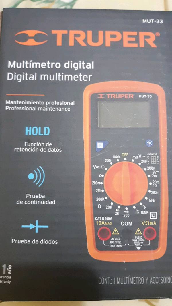 TRUPER Multímetro digital MUT-33