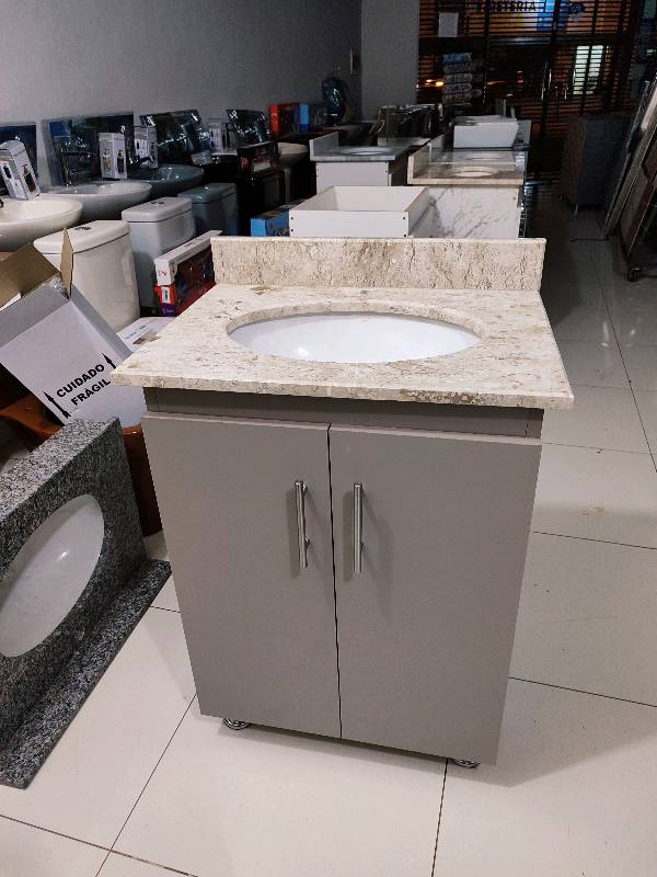 Mueble de baño con mesada de marmol 62x45