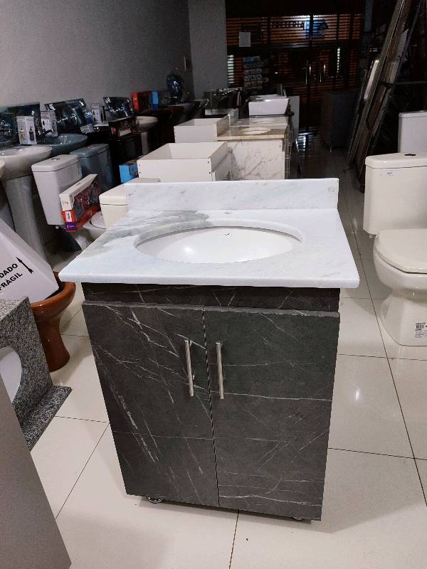 Mueble de baño con mesada de marmol 62x45 