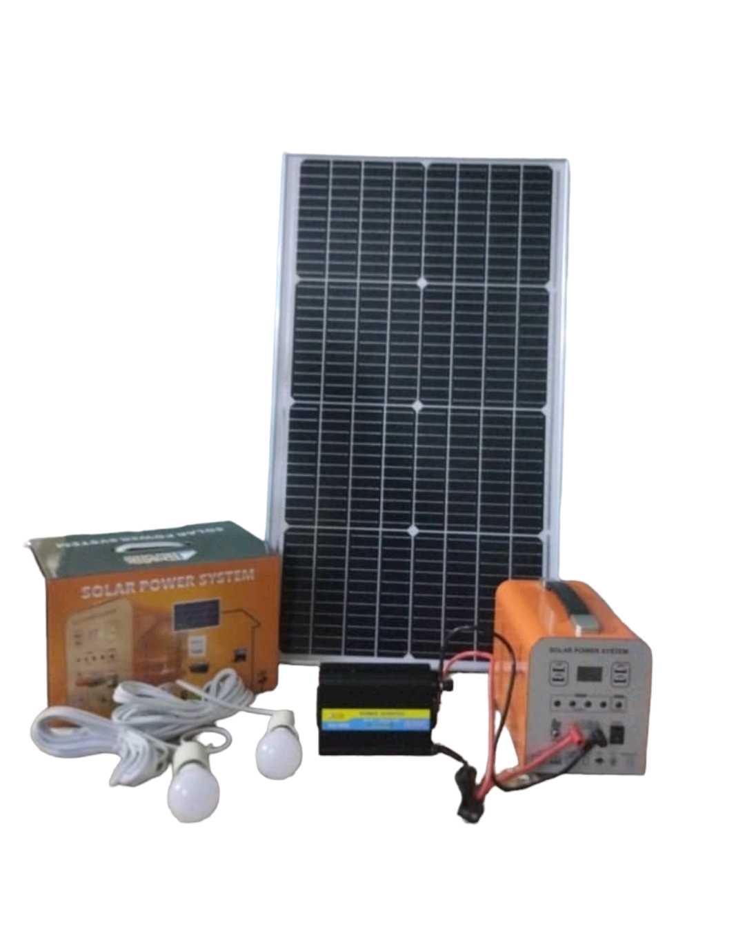 Kit solar todo en uno con Panel inversor  y batería de litio 