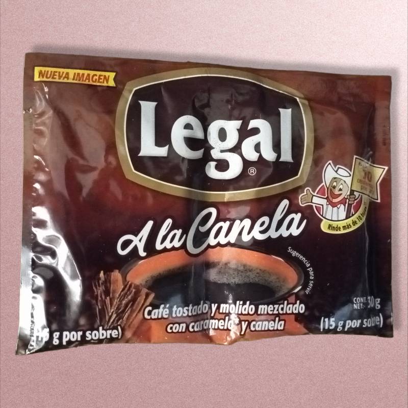 Café molido Legal tostado mezclado con azúcar a la canela 200 g Set of 2