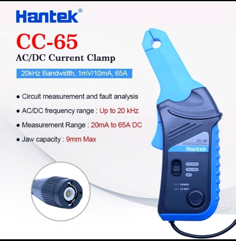 PINZA AMPERIMÉTRICA PARA OSCILOSCOPIO HANTEK CC-65