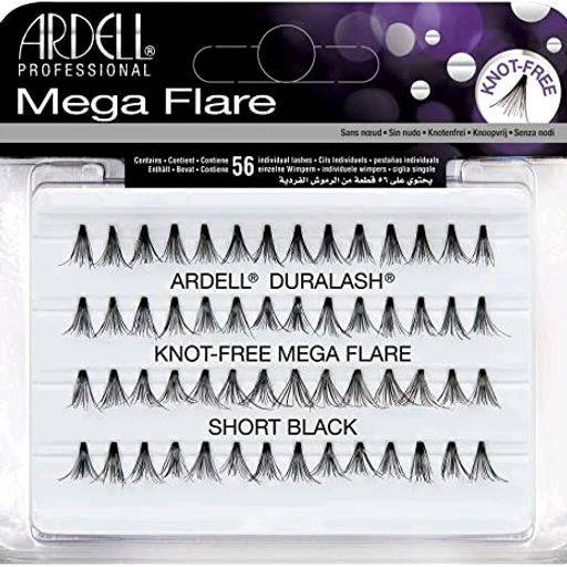 Ardell Pestañas de Grupitos Individuales Mega Flare, Cortas