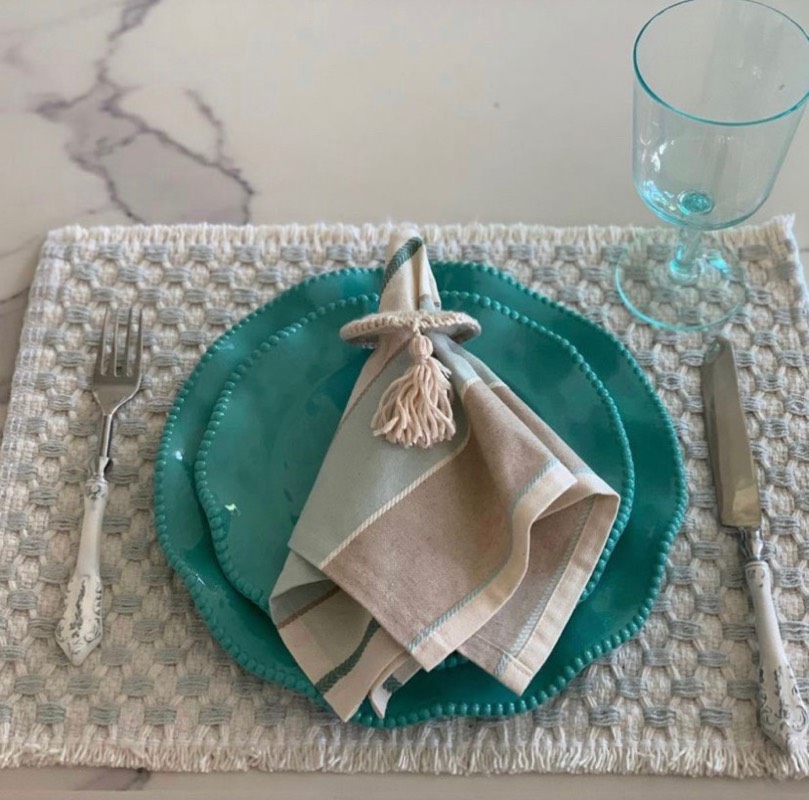 handkerchief, velvet, tray