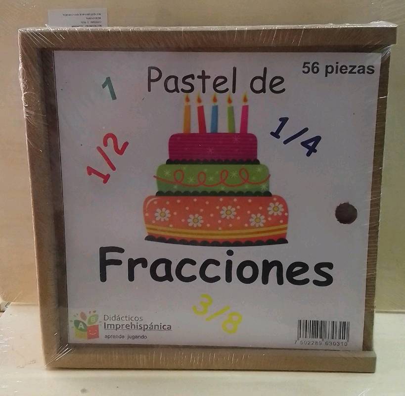 Pastel de fracciones en mexico