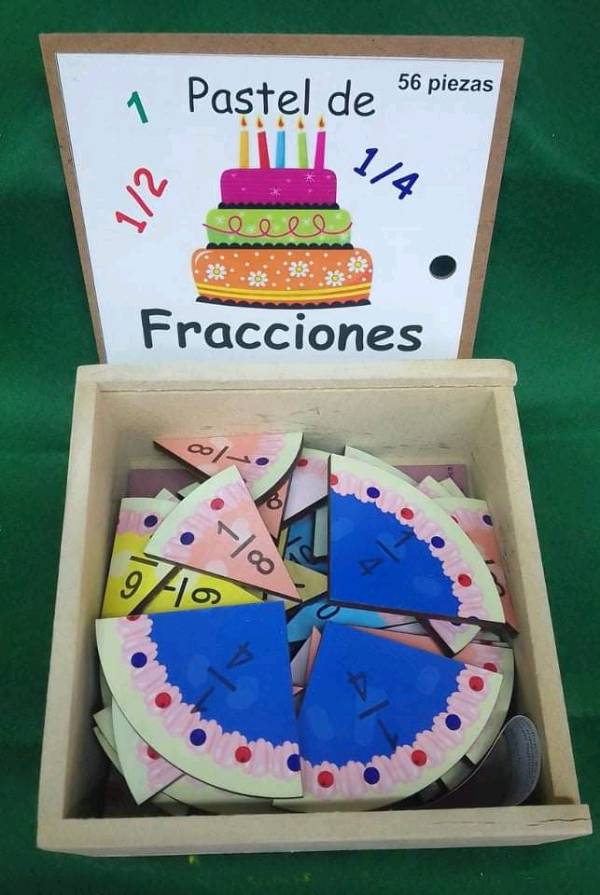 Pastel de fracciones en mexico