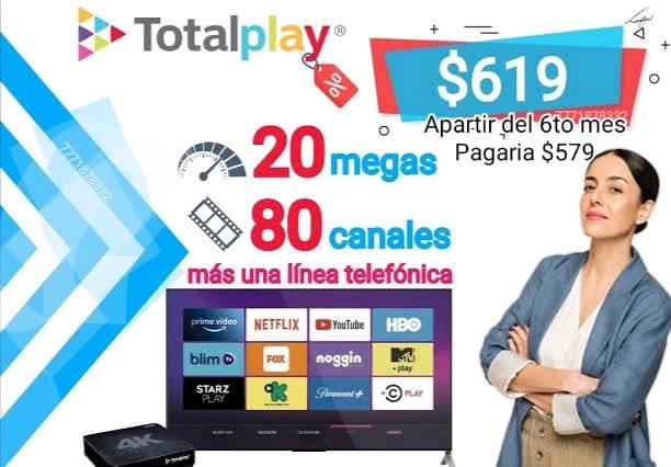 Triple play 20 megas