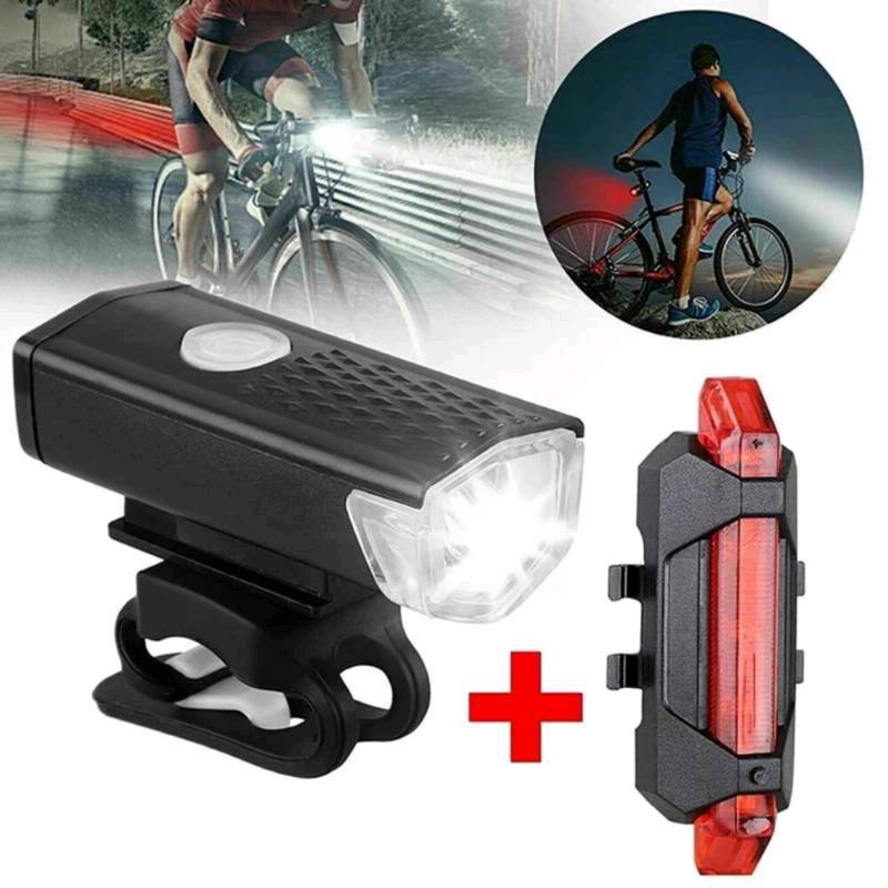Cycle Torch Combo de pernos, set de luces para asegurar la bicicleta con  USB recargables | luz LED blanca y luz trasera para bicicleta, roja | luces