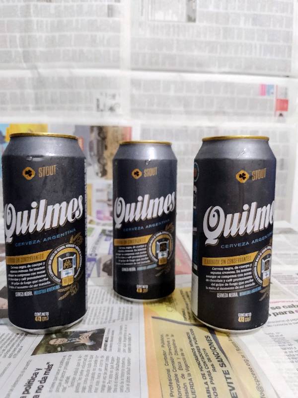 Quilmes Stout Cerveza Negra Lata 473ml