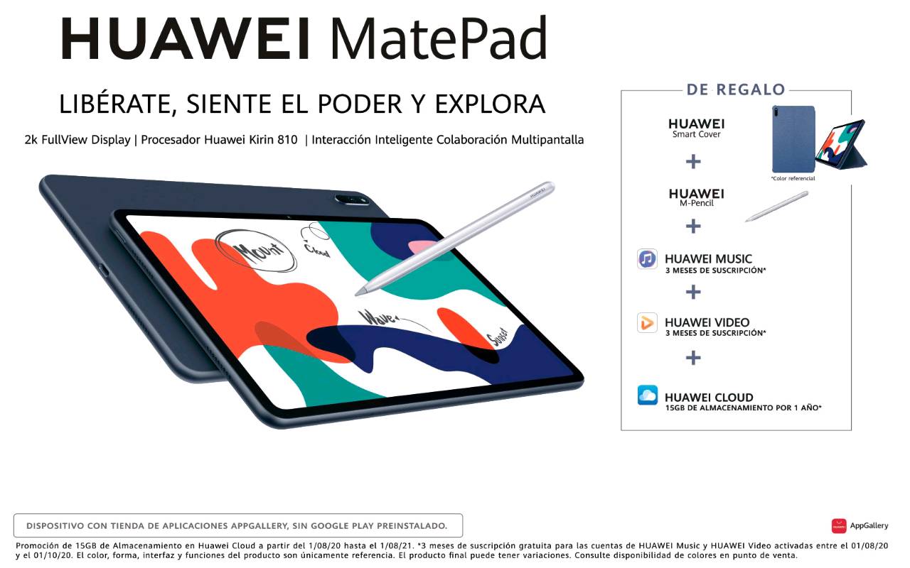 Huawei MatePad 10.4 (Wifi, 64Go, 4Go RAM) Gris