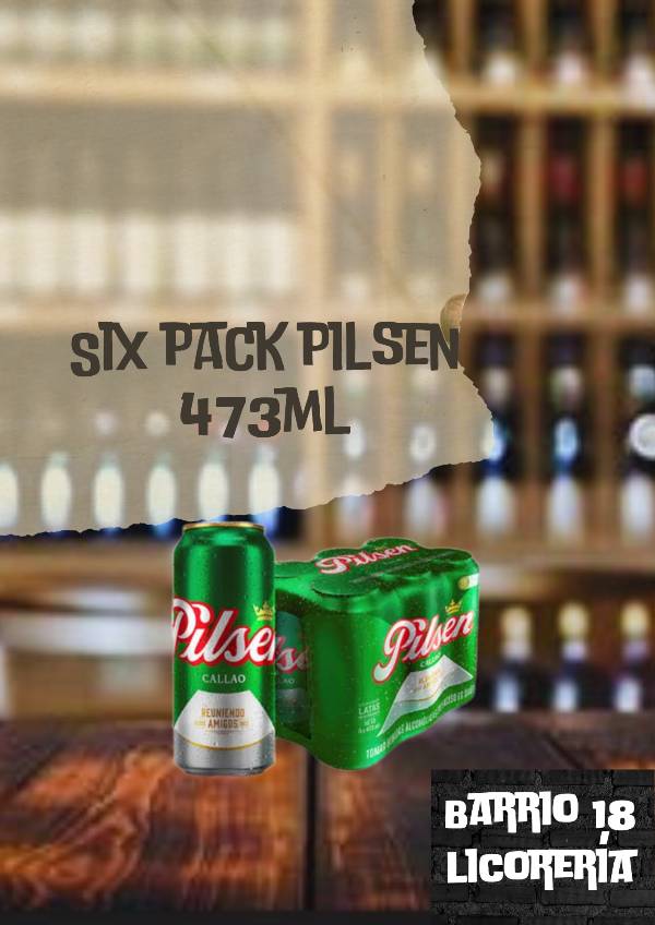 Six pack pilsen Lataza 473ml