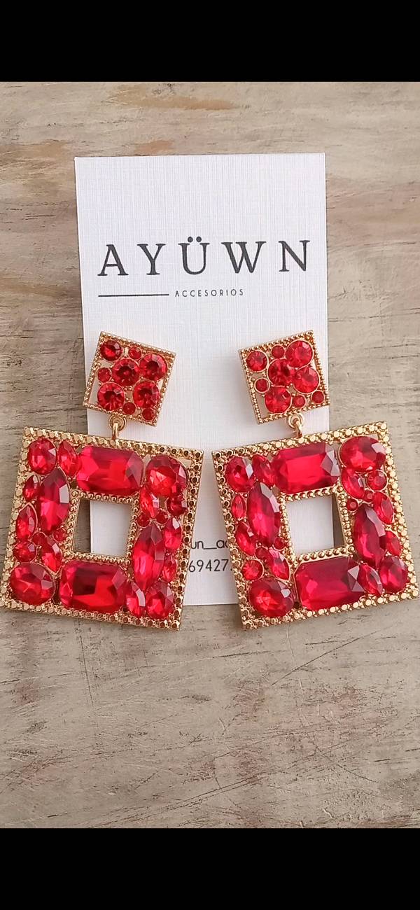 Aros Aine Rojo 