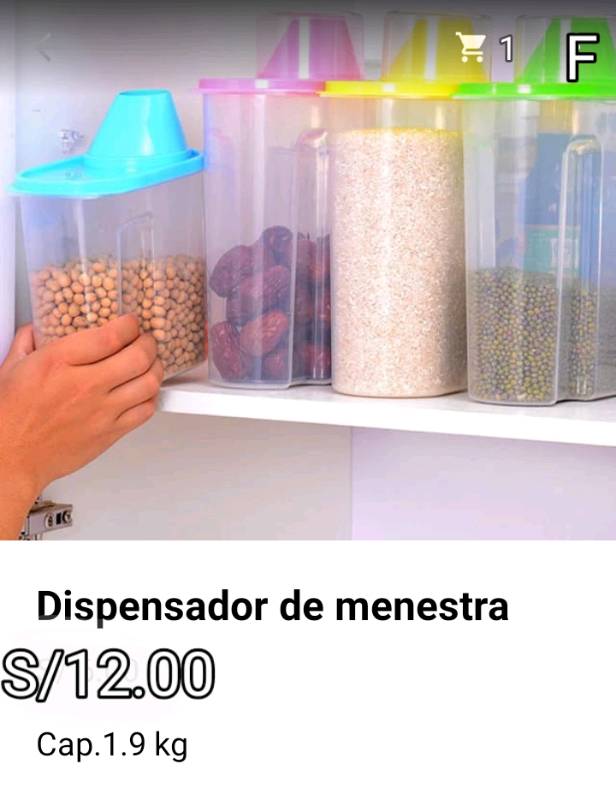Dispensador de Cereales y Menestras  Delivery Gratis Lima – YebisuStore