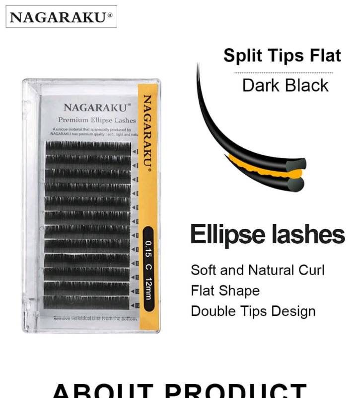 Ellipse lashes premium 0.20 D mix