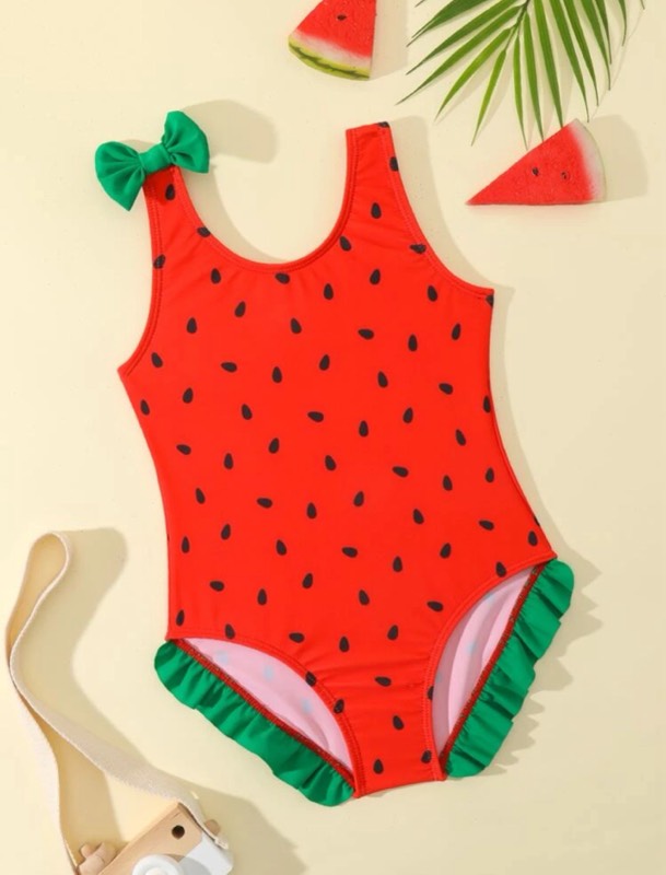 Traje De Baño con diseño de Patilla Talla 2-3