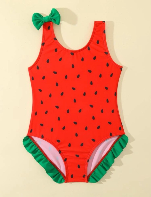 Traje De Baño con diseño de Patilla Talla 2-3