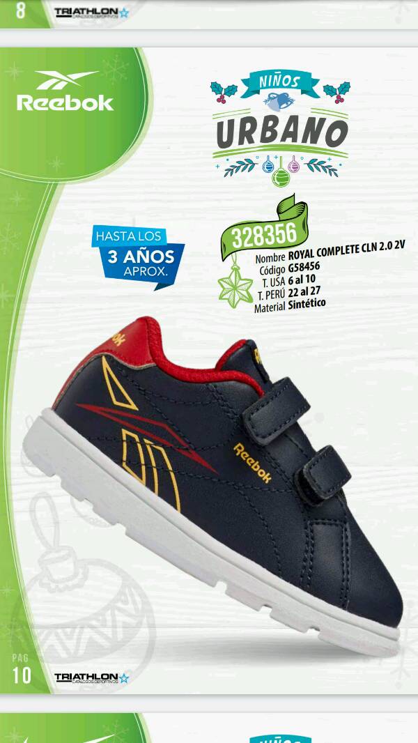 Zapatillas REEBOK para niños en Lima