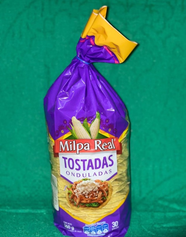 Tortilla tostadas Milpa Real en San Salvador