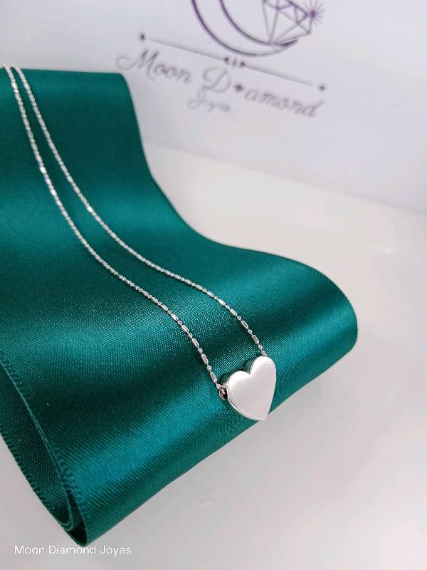 Collar Corazón Pasante 💚✨