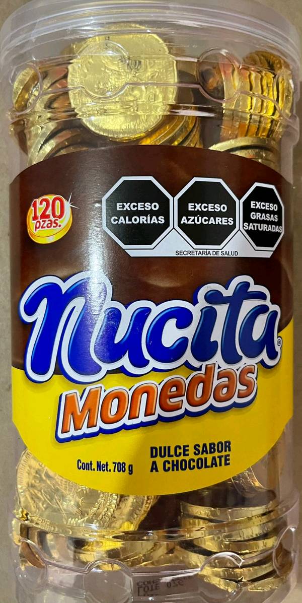 Chocolate Monedas Nucitas 120 pzas