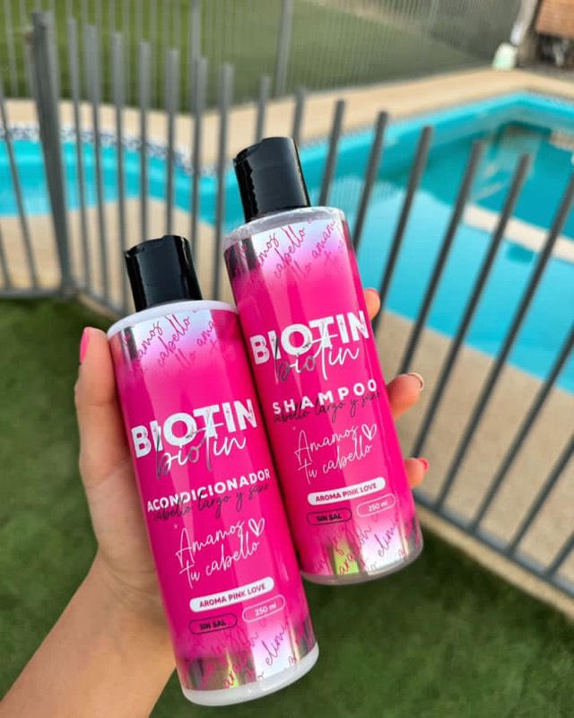 shampoo biotina + acondicionador biotina