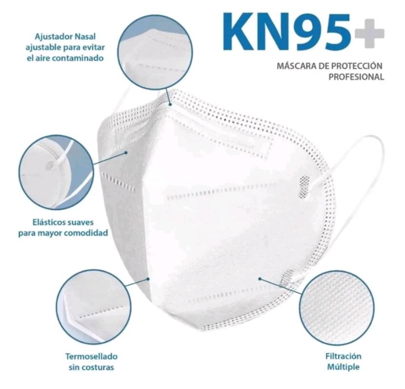 Mascarilla KN95 Blanco Unidad