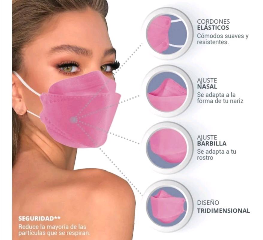 Mascarilla KF94 Pink Unidad