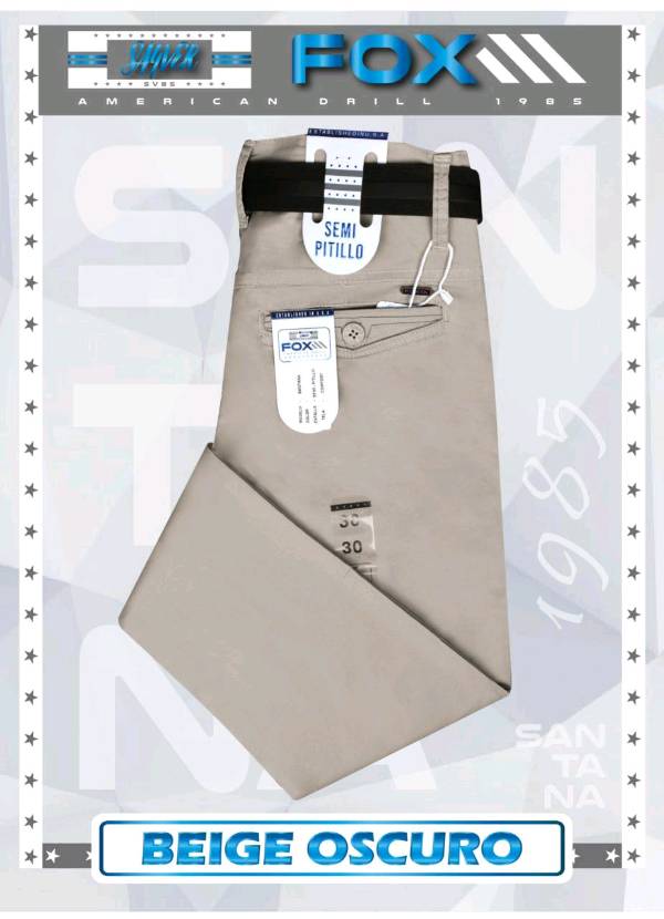 PANTALON DRILL CONFORT SEMIPITILLO - BEIGE