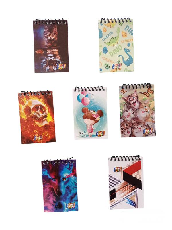 111540 Cuaderno de apuntes de bolsillo espiral con 40 hojas