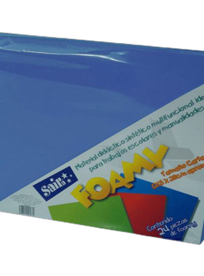 240026 Foamy carta c/24 Azul Rey