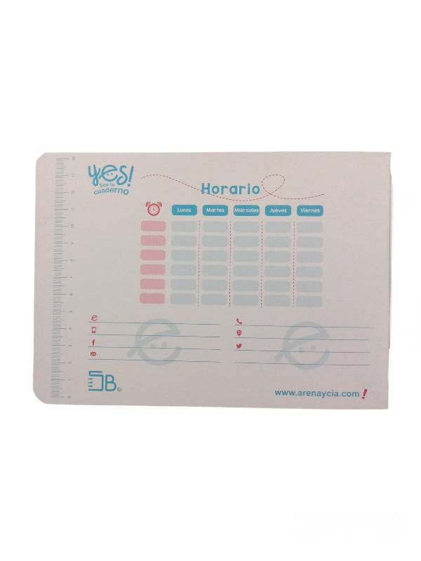 752479 Cuaderno Yes engrapado italiano Cuadro 7mm con 100 hojas