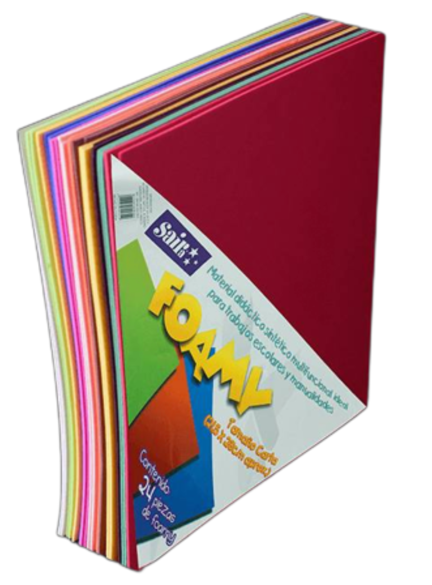 240000 Foamy carta c/24 Multicolor 