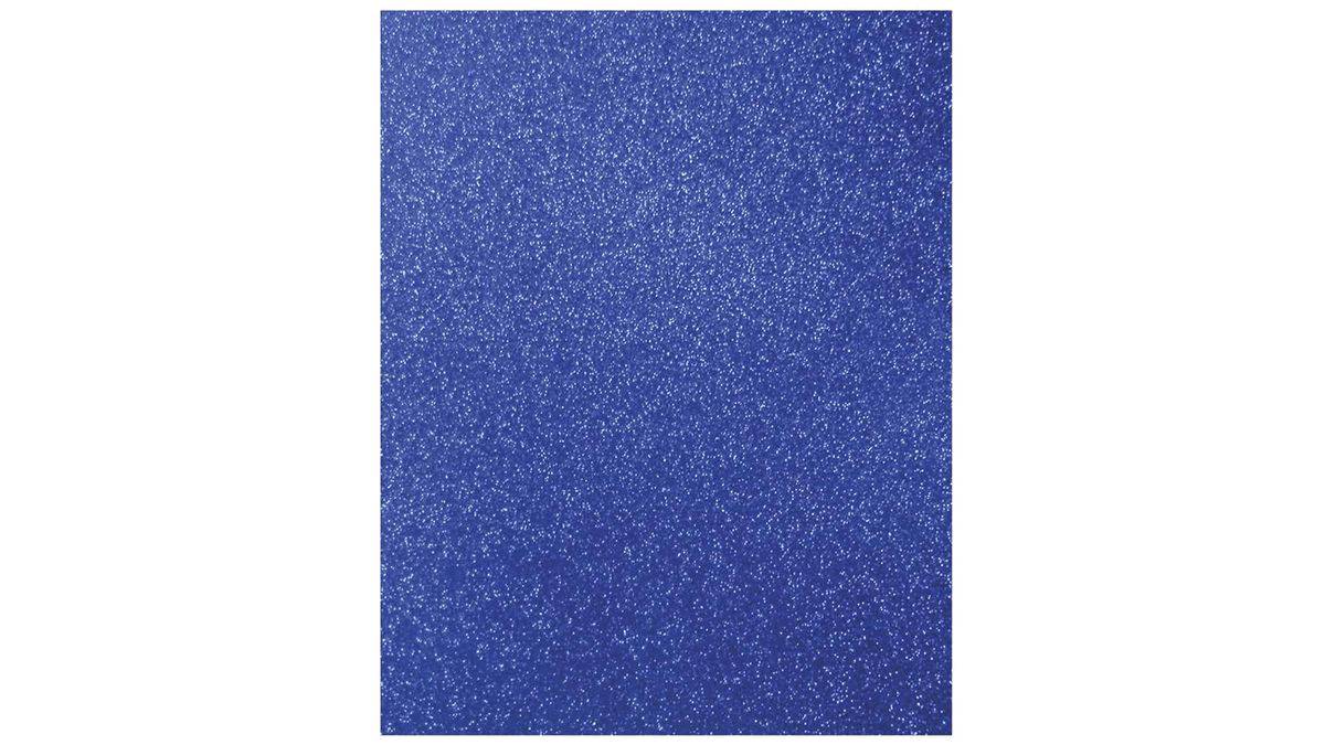 100006 Foamy carta diamantado c/10  Azul Rey