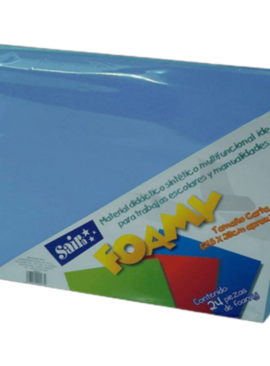 240024 Foamy carta c/24 Azul Cielo 