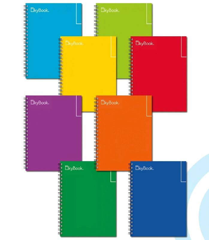 420342 cuaderno profesional con 8 pzas cuadro 7 colores 