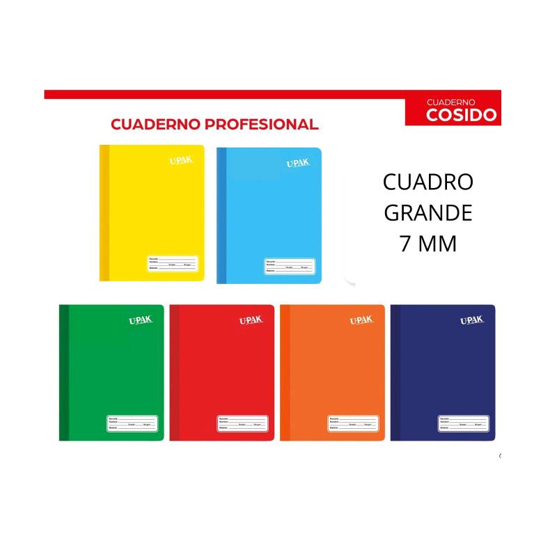 817858 Cuaderno profesional cosido cuadro 7mm