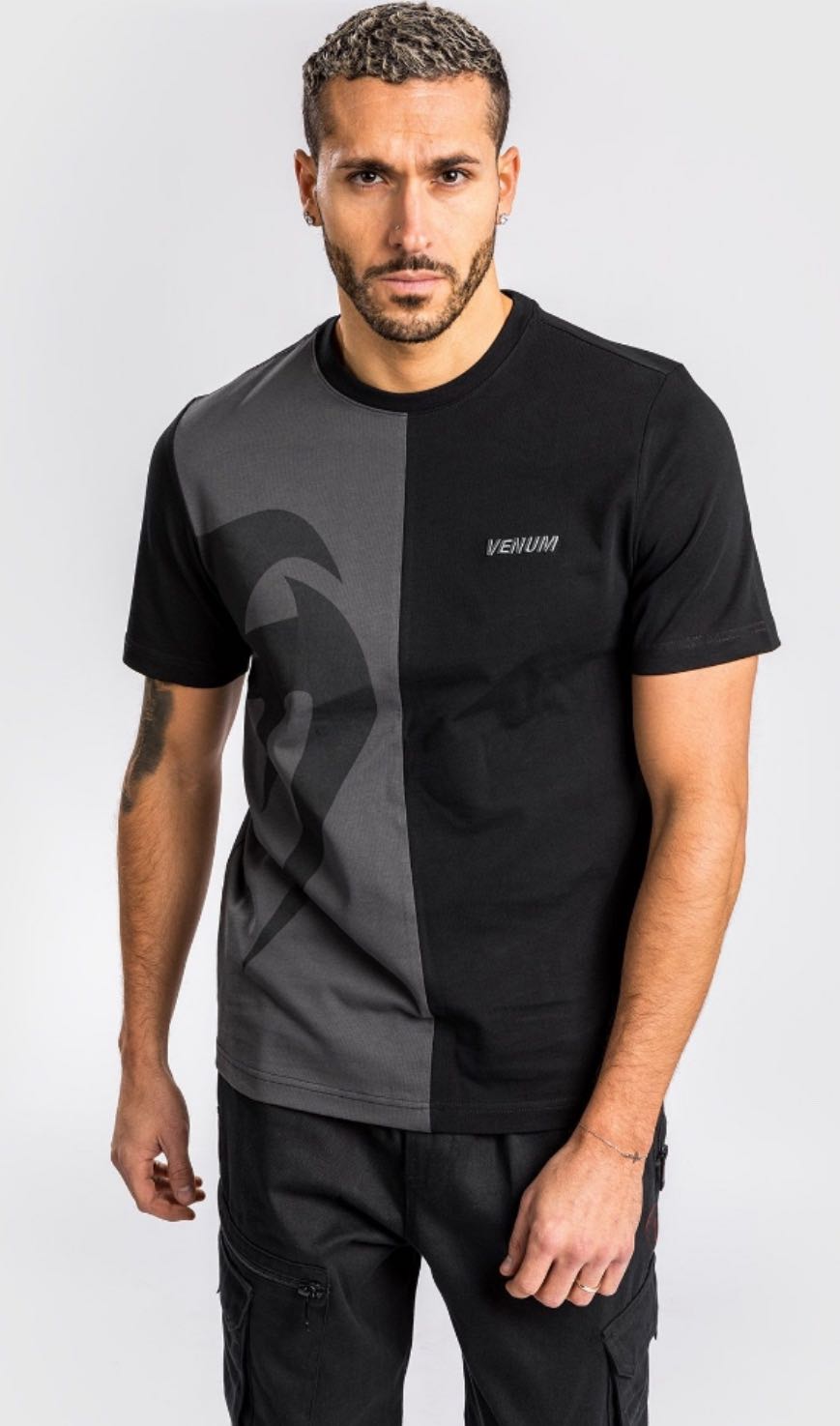 T- shirt giant split  VENUM black/grey 