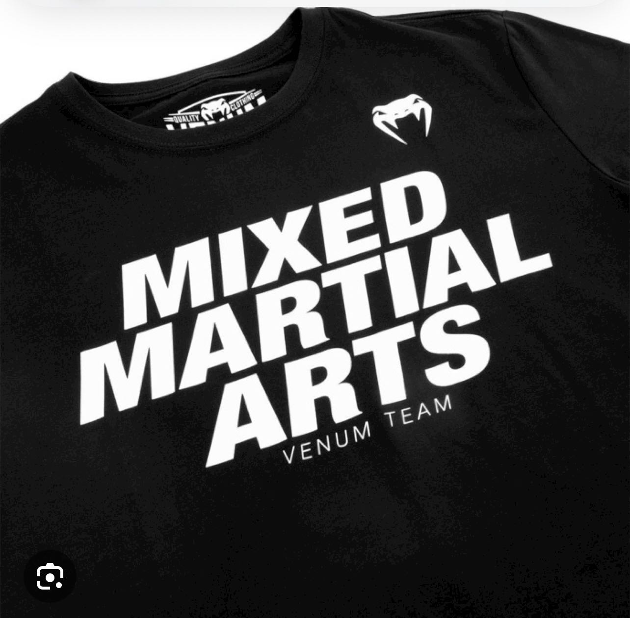 T- shirt MMA BLACK/white