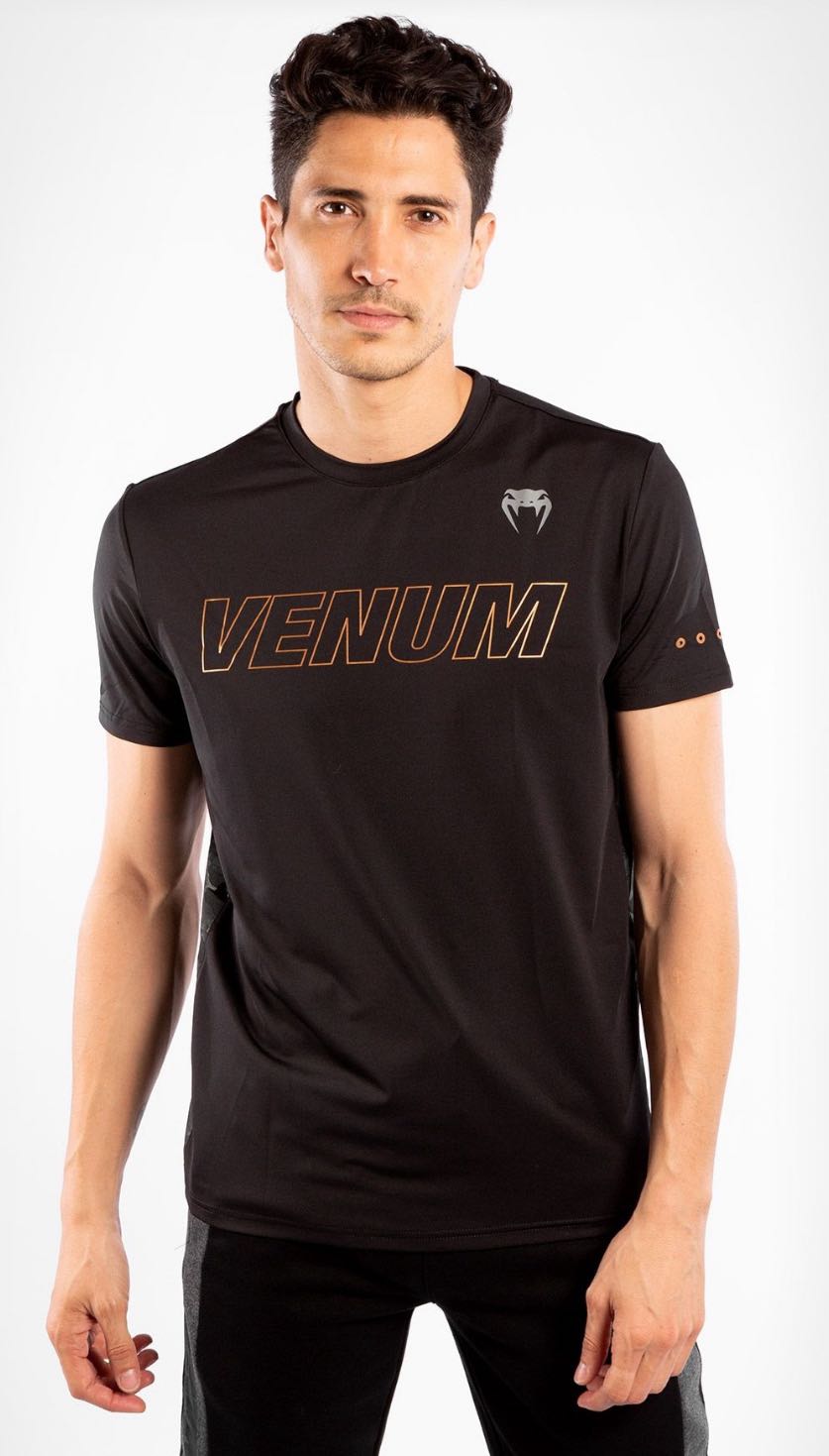 T- shirt clásico Evo dry tech black /bronze 