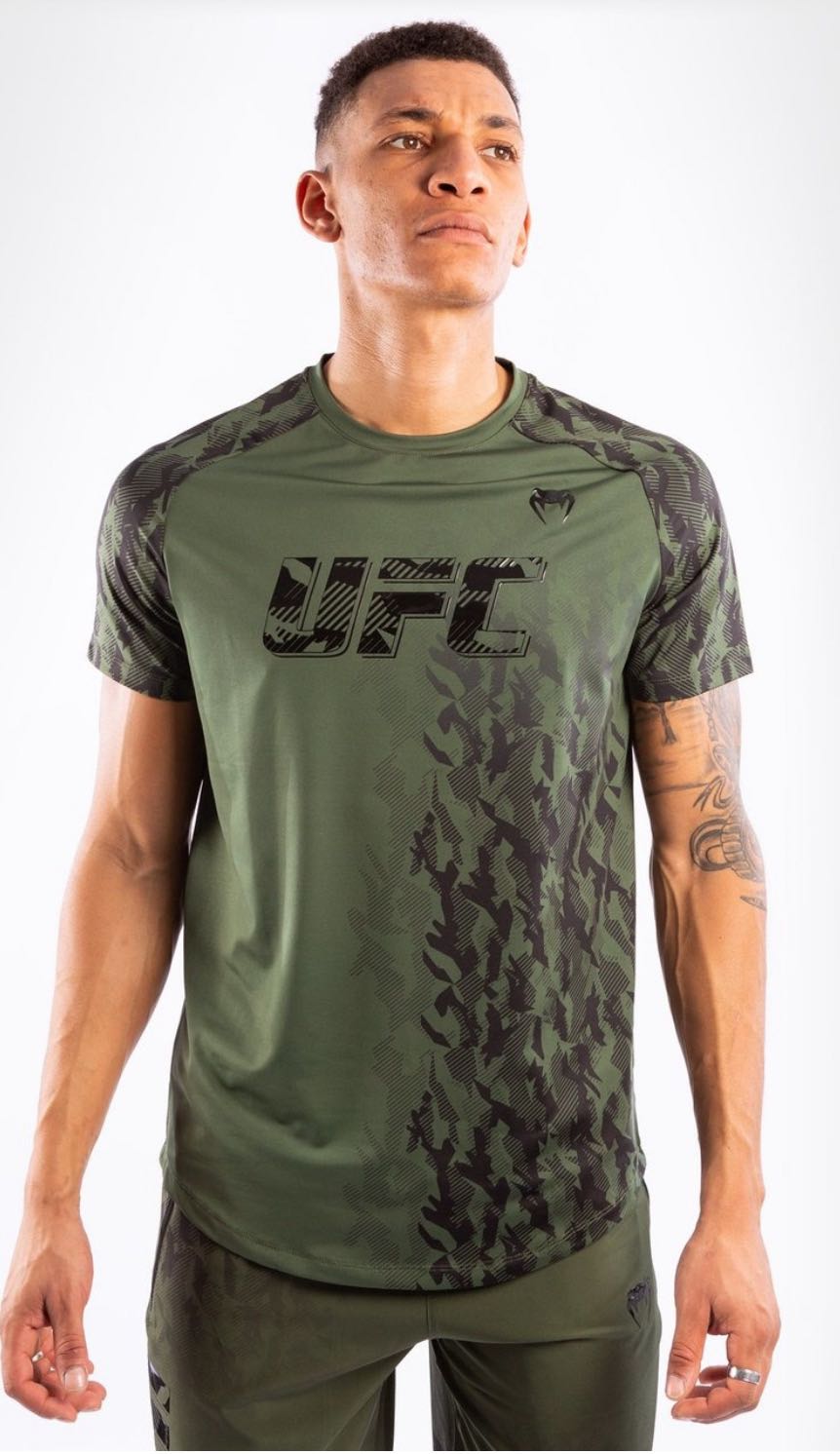 T-shirt Venum comprensión ufc kaki