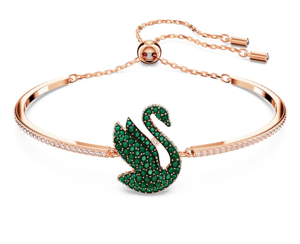 Pulsera Swarovski con cisne icônico ajustable 