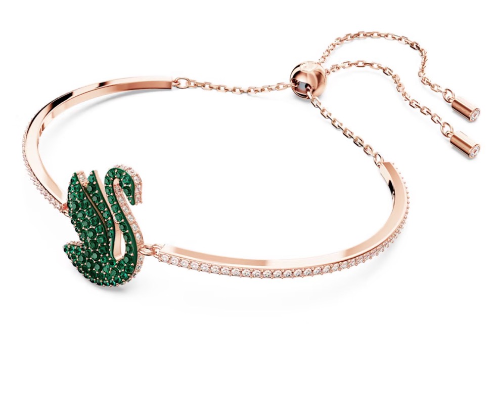 Pulsera Swarovski con cisne icônico ajustable 